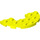 LEGO Levendig geel Plaat 3 x 6 Ronde Halve Cirkel met Uitsparing (18646)