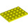 LEGO Vibrant Yellow Plate 4 x 6 (3032)