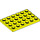 LEGO Levendig geel Plaat 4 x 6 (3032)