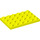 LEGO Leuchtendes Gelb Platte 4 x 6 (3032)