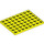 LEGO Jaune vif assiette 6 x 8 (3036)