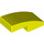 LEGO Vibrant Yellow Slope 1 x 2 Curved (3593 / 11477)