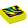 LEGO Levendig geel Tegel 1 x 1 met Zebra Strepen Aan Geel met groef (3070 / 82868)