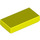 LEGO Vibrant Yellow Tile 1 x 2 with Groove (3069 / 30070)