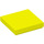 LEGO Leuchtendes Gelb Fliese 2 x 2 mit Nut (3068 / 88409)