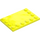 LEGO Vibrant Yellow Tile 4 x 6 with Studs on 3 Edges (6180)