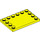 LEGO Vibrant Yellow Tile 4 x 6 with Studs on 3 Edges (6180)