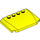 LEGO Vibrant Yellow Wedge 4 x 6 Curved (52031)