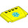 LEGO Jaune vif Coin 4 x 6 Incurvé avec EMT Star of Life (52031 / 105298)