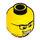 LEGO Video Game Guy Head with Glasses and Open Mouth Smirk (Recessed Solid Stud) (3626 / 18191)