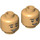 LEGO Warm Tan Dr Wu Minifigure Head (Recessed Solid Stud) (3274 / 103611)