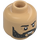 LEGO Warm Tan Duke Leto Atreides Minifigure Head (Safety Stud) (3274 / 107164)