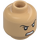 LEGO Lämmin beige Echo Minihahmo Pää (Upotettu kiinteä nuppi) (3274 / 104116)