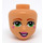 LEGO Warm Tan Freya Minidoll Head (1465 / 92198)