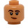 LEGO Varm beige Hode med Smile (Forsenket solid knott) (3626 / 101041)