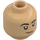 LEGO Warme Bräune Kopf mit Smile (Vertiefte feste Noppen) (3626 / 101041)