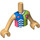 LEGO Warm Tan Ivana - Sport Outfit Friends Torso (73141 / 92456)