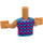 LEGO Tostado cálido Luna (41751) Friends Torso (73141 / 92456)