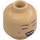 LEGO Warm Tan Minifigure Head with Decoration (Recessed Solid Stud) (3274)