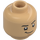 LEGO Warm Tan Minifigure Head with Decoration (Recessed Solid Stud) (3274)