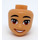 LEGO Warm Zandkleur Niko Minidoll Hoofd (92198 / 101222)