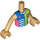 LEGO Varm Brun Niko - Sport Påklædning Friends Torso (Boy) (73161)