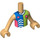 LEGO Warme Bräune Niko - Sport Outfit Friends Torso (Boy) (73161)