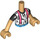 LEGO Warme Bräune Olly Friends Torso (Boy) (73161)