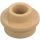 LEGO Warm bruin Plaat 1 x 1 Rond met Open nop (28626 / 85861)