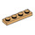 LEGO Warm bruin Plaat 1 x 4 (3710)