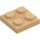 LEGO Beige caldo Piastra 2 x 2 (3022 / 94148)