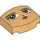 LEGO Warm Tan Slope 3 x 4 Curved (Face) with Wednesday Addams with Sideways Look (5787)