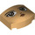 LEGO Warm Tan Slope 3 x 4 Curved (Face) with Wednesday Addams with Sideways Look (5787)