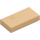 LEGO Varm beige Tile 1 x 2 med Rille (3069 / 30070)