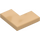 LEGO Warm Tan Tile 2 x 2 Corner (14719)