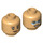 LEGO Warm Tan Trudy Chacon Minifigure Head (Recessed Solid Stud) (3626 / 100704)