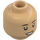 LEGO Beige Doux Yuki Nagasato Minifigurine Tête (Montant solide encastré) (3274 / 104642)