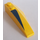 LEGO Wig 2 x 6 Dubbele Links met Dark Blauw Triangle Sticker (41748)
