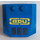 LEGO Wig 4 x 4 Gebogen met &#039;ADU&#039; en Vents Sticker (45677)