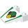 LEGO Coin 4 x 4 avec Green Cargo logo avec des encoches pour tenons (38852 / 93348)