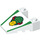 LEGO Wig 4 x 4 met Groen Cargo logo met noppen (38852 / 93348)