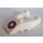 LEGO Cuneo 6 x 4 Ritaglio con Capitano America logo Adesivo con intagli per bottoncini (6153)