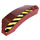 LEGO Wedge Curved 3 x 8 x 2 Right with Black and Yellow Stripes Sticker (41749)