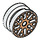 LEGO Wheel Rim Ø11 x 6 with Gold Laquer (93595 / 95986)
