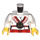 LEGO hvid Akita Minifig Torso (973 / 76382)