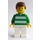 LEGO White and Green Team Player with Number 10 on Back Minifigure