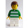 LEGO Bílá a Zelená Team Player s Number 10 na zadní části Minifigurka