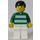 LEGO White and Green Team Player with Number 11 on Back