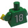 LEGO White and Green Team Player with Number 18 on Back Torso (973)