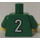LEGO White and Green Team Player with Number 2 on Back Torso (973)